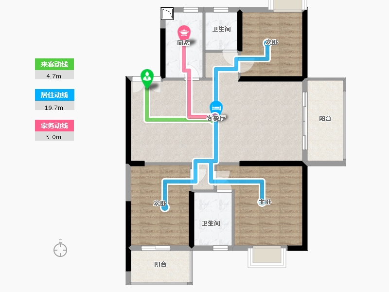 福建省-宁德市-懋富·金滩观海-98.00-户型库-动静线