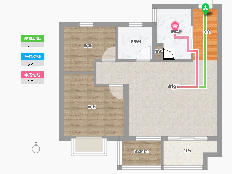 浙江省-湖州市-海湾新城-59.58-户型库-动静线