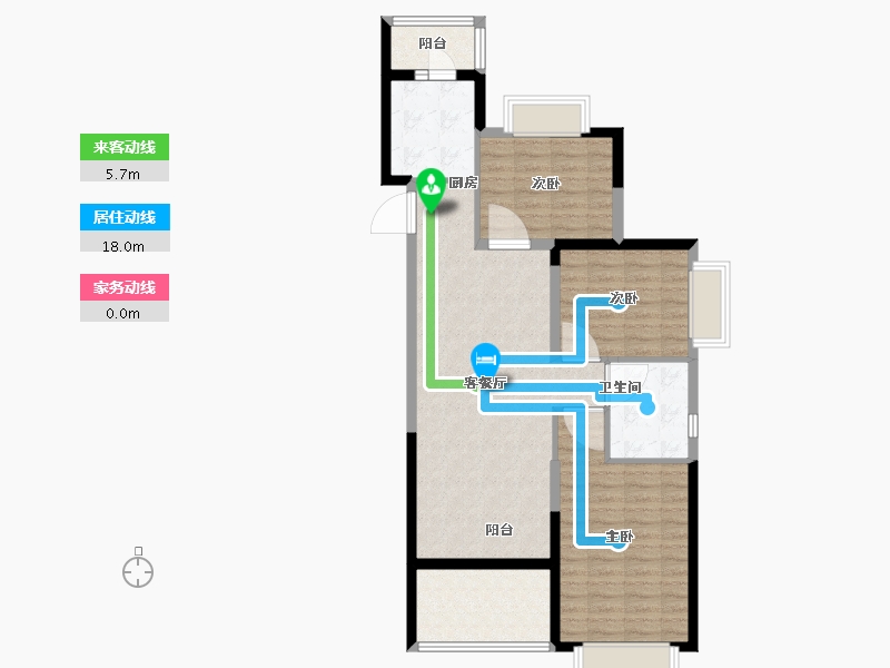 福建省-南平市-恒大名都-91.00-户型库-动静线