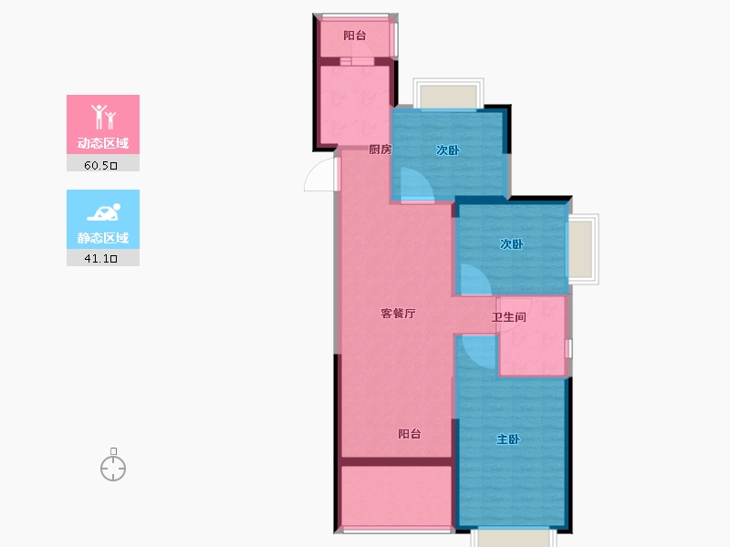 福建省-南平市-恒大名都-91.00-户型库-动静分区