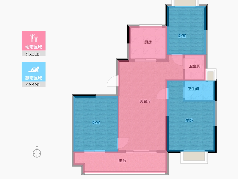 江西省-抚州市-广昌碧桂园-96.00-户型库-动静分区