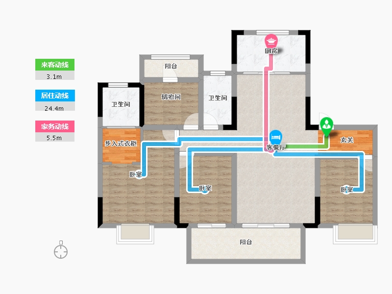 浙江省-湖州市-织里吾悦广场-112.01-户型库-动静线