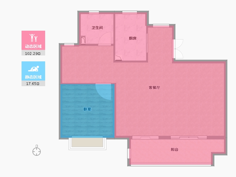 安徽省-合肥市-禹洲林海天城-111.00-户型库-动静分区