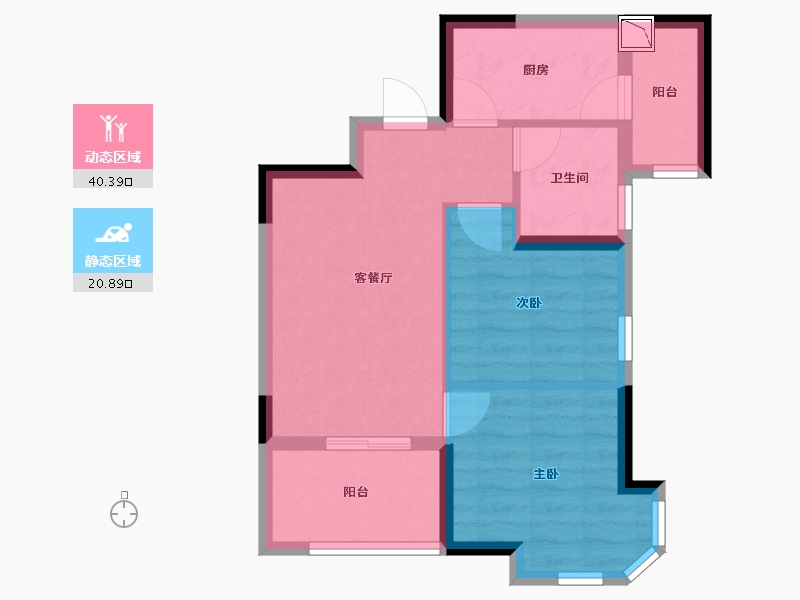 福建省-宁德市-宁德碧桂园天悦湾-54.00-户型库-动静分区