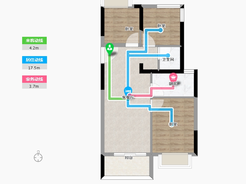 福建省-福州市-福州熙悦府-60.00-户型库-动静线