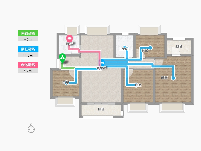 福建省-福州市-中海锦江城-102.01-户型库-动静线