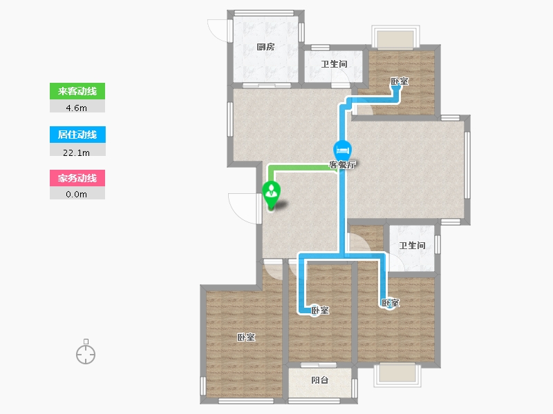 福建省-莆田市-富祥嘉园-125.00-户型库-动静线