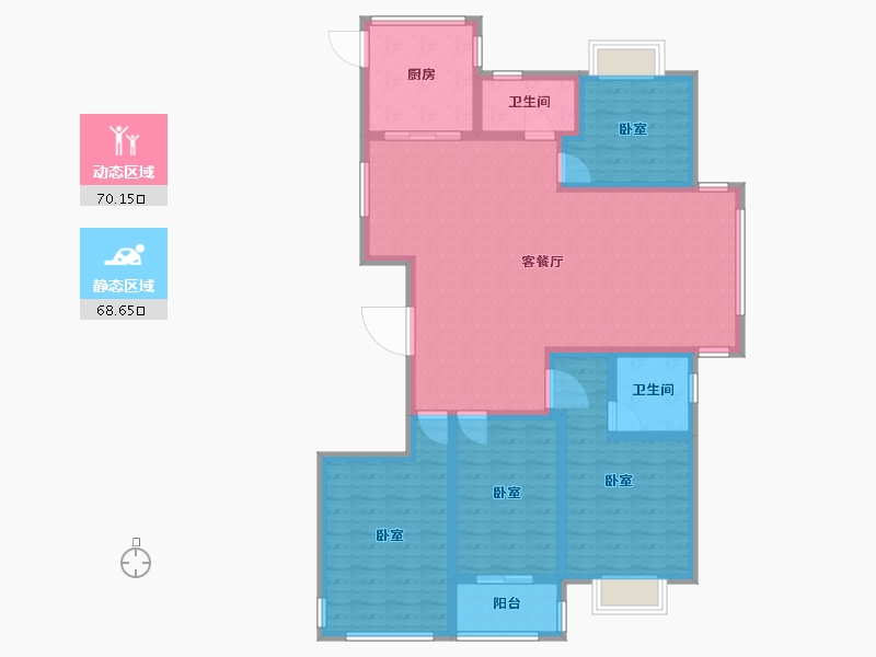 福建省-莆田市-富祥嘉园-125.00-户型库-动静分区