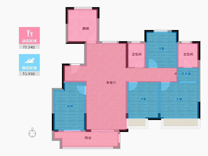 江苏省-徐州市-华建溪棠-112.00-户型库-动静分区