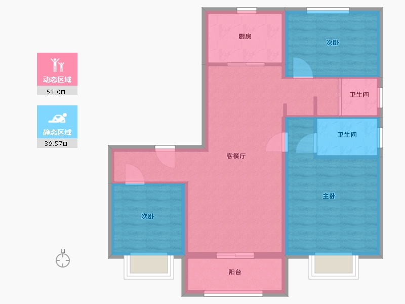 青海省-海东市-富森·江山赋-80.89-户型库-动静分区