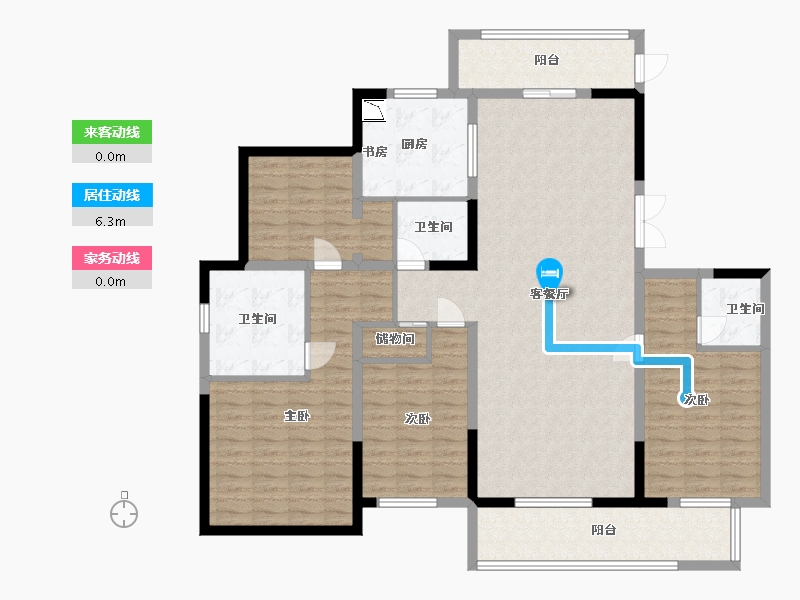 江苏省-盐城市-龍泊湾-144.00-户型库-动静线