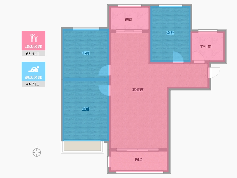 甘肃省-兰州市-凯地华丽世家-99.22-户型库-动静分区