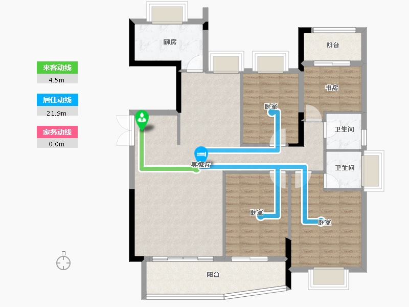 福建省-福州市-贵安新天地公寓-114.00-户型库-动静线