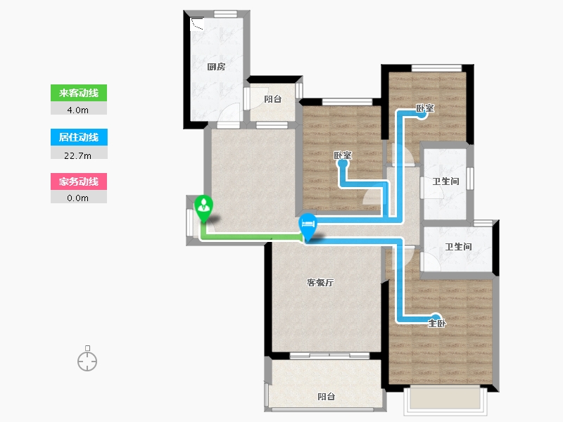 广西壮族自治区-贺州市-南宁恒大城-91.61-户型库-动静线