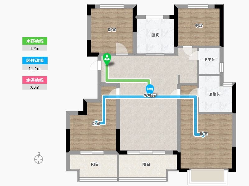 浙江省-宁波市-湖成大境-92.09-户型库-动静线