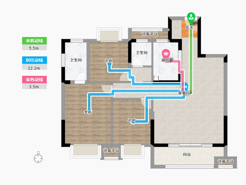 江苏省-常州市-新城碧桂园明昱湾-94.01-户型库-动静线