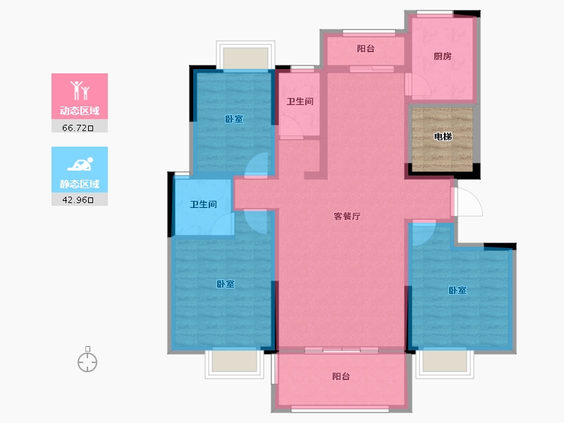 江西省-景德镇市-阳光·森林壹号-102.54-户型库-动静分区