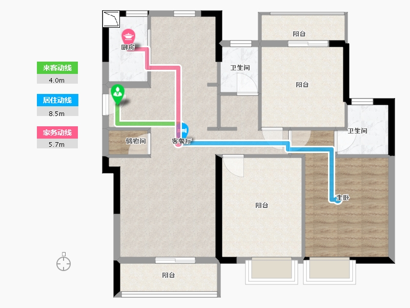 福建省-宁德市-交投天行万安-97.00-户型库-动静线