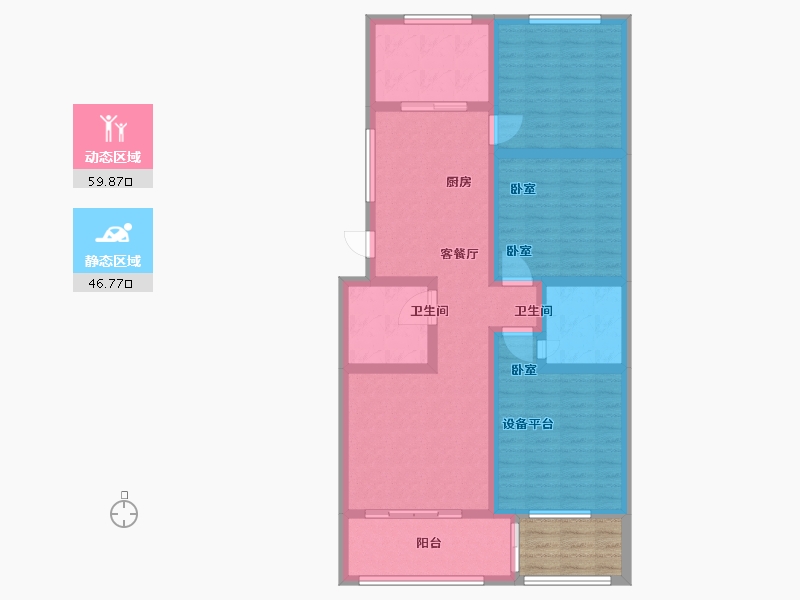 浙江省-绍兴市-枫城名苑-98.94-户型库-动静分区