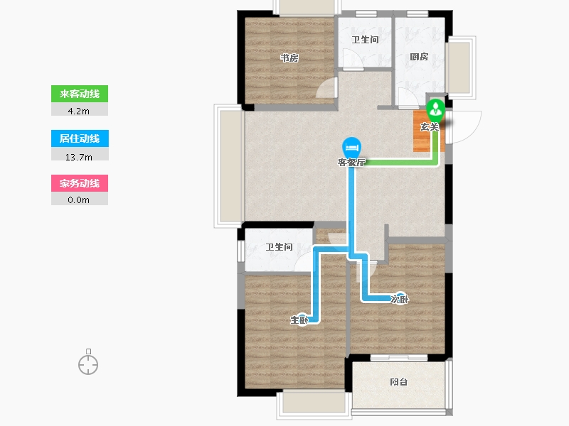 安徽省-阜阳市-置地·双清湾-93.00-户型库-动静线