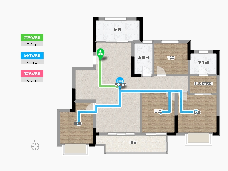 浙江省-宁波市-湖成大境-102.00-户型库-动静线