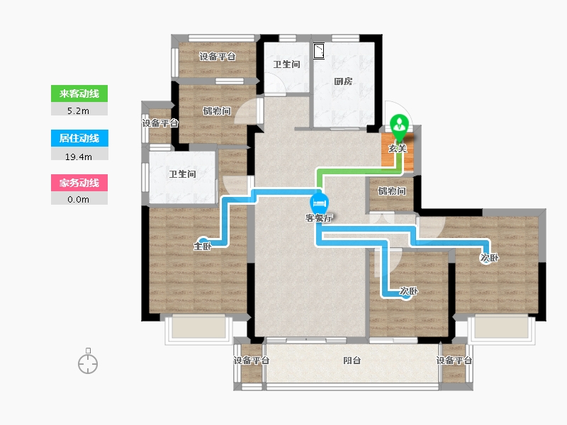 江苏省-常州市-新城碧桂园明昱湾-106.00-户型库-动静线