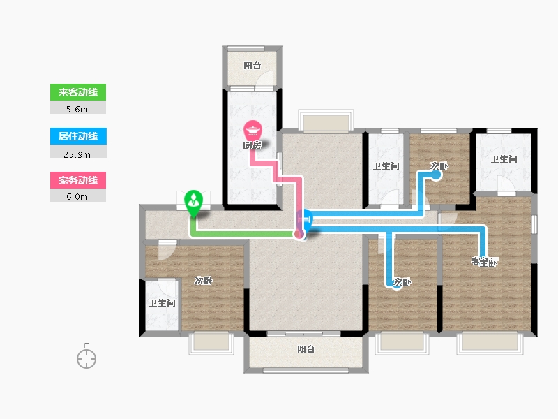 江苏省-扬州市-恒通碧水蓝湾-152.01-户型库-动静线