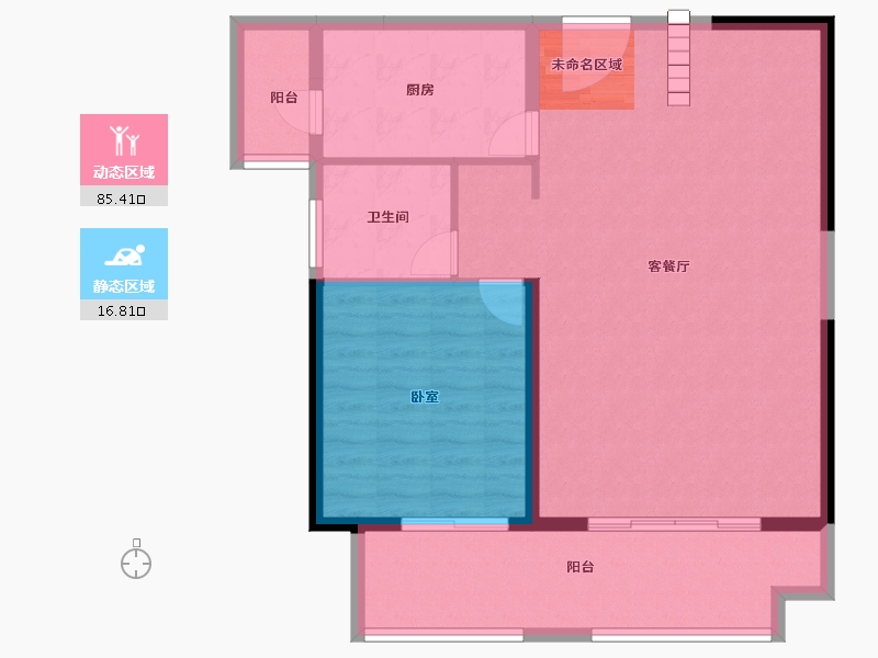 福建省-漳州市-夏商水岸名都-93.88-户型库-动静分区