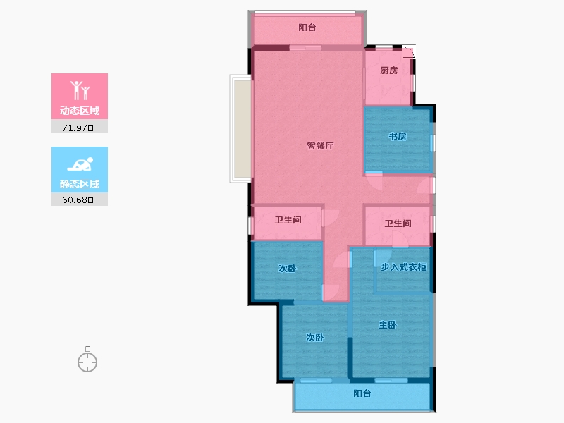 福建省-宁德市-交投天行万安-120.00-户型库-动静分区