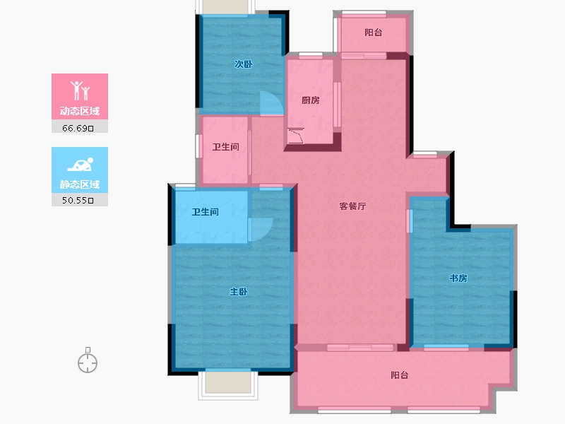 江西省-景德镇市-合盛·梧桐雅苑-104.79-户型库-动静分区