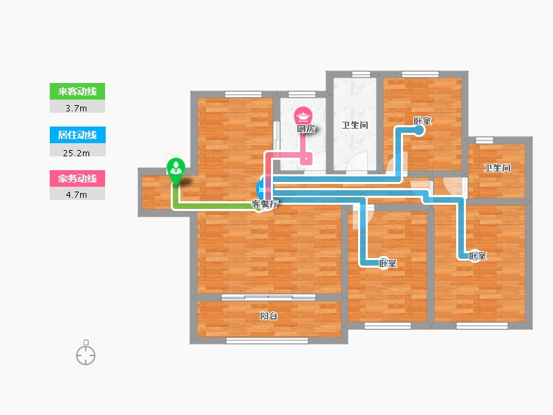 江苏省-扬州市-新能源·云潮望-92.18-户型库-动静线