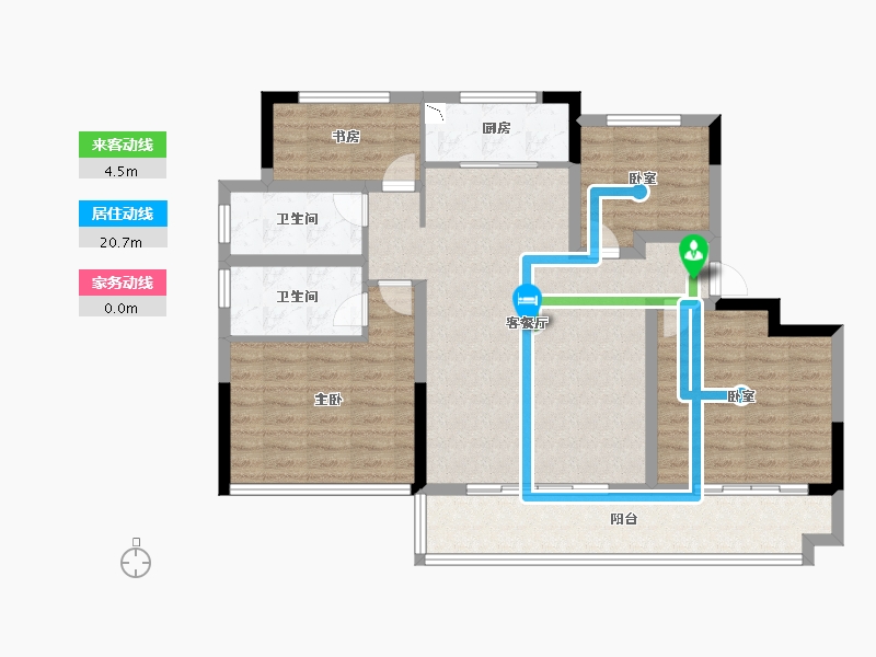 安徽省-六安市-远大·玺悦府-102.00-户型库-动静线