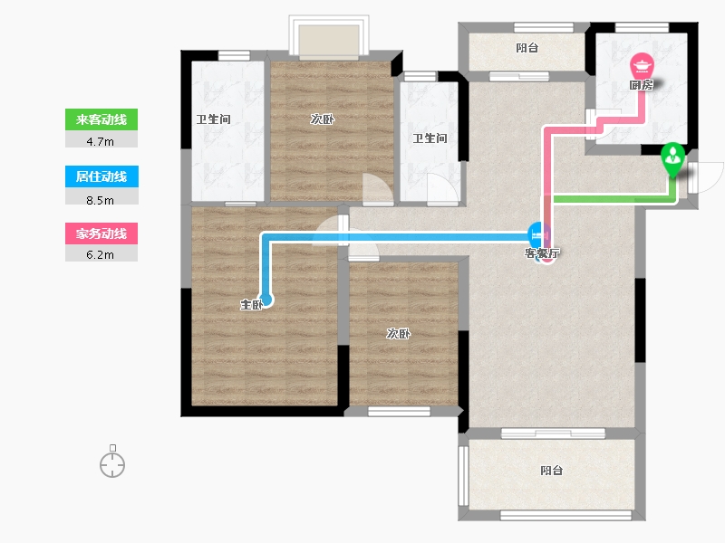 江西省-景德镇市-四季瑞丽-98.30-户型库-动静线