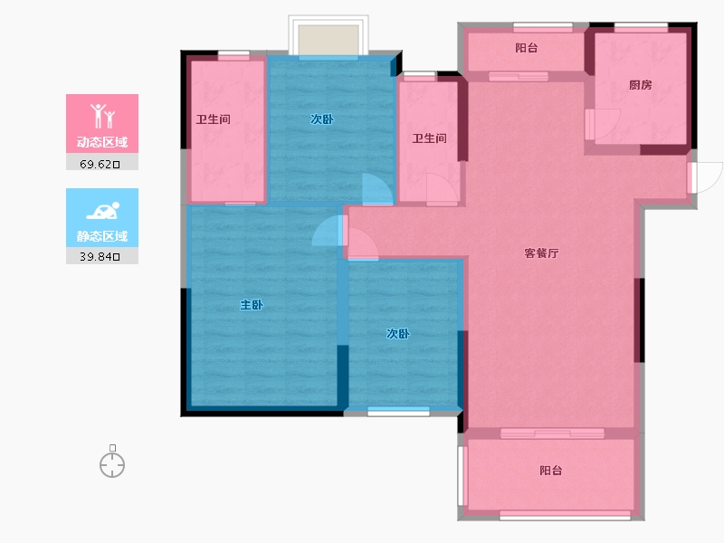 江西省-景德镇市-四季瑞丽-98.30-户型库-动静分区