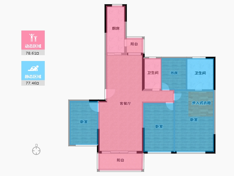 福建省-莆田市-恒大悦府-142.00-户型库-动静分区