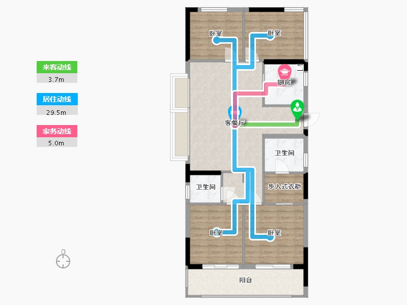 浙江省-宁波市-阳光城众安·顺源里-96.08-户型库-动静线