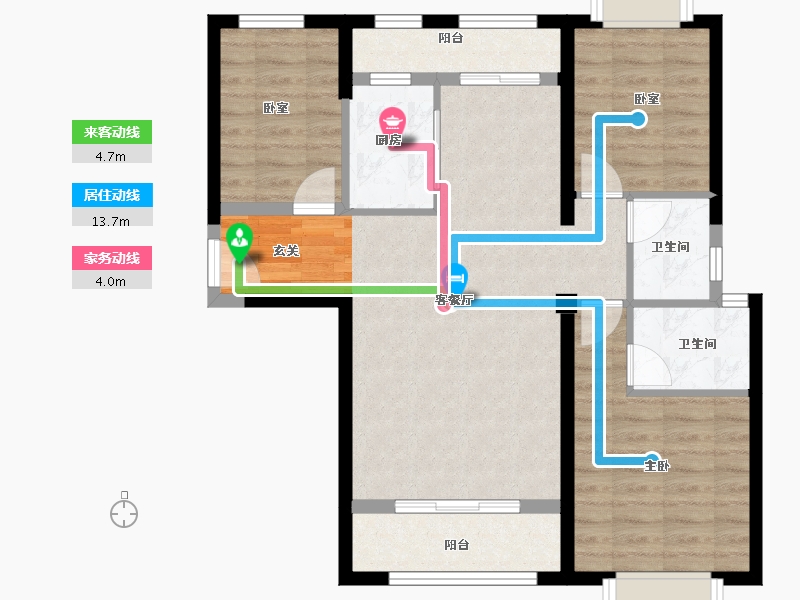 福建省-漳州市-夏商水岸名都-81.76-户型库-动静线