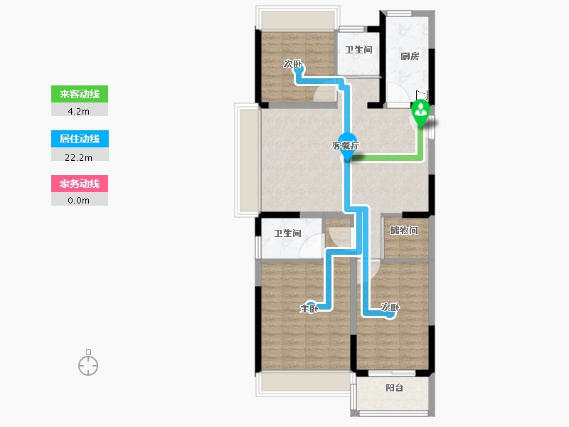 江苏省-徐州市-新沂碧桂园-96.01-户型库-动静线