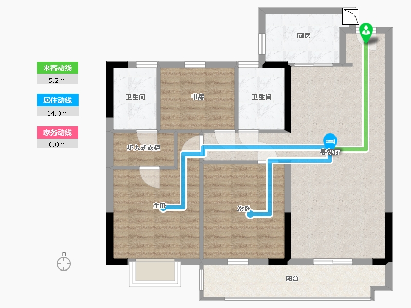 福建省-宁德市-交投天行万安-86.00-户型库-动静线