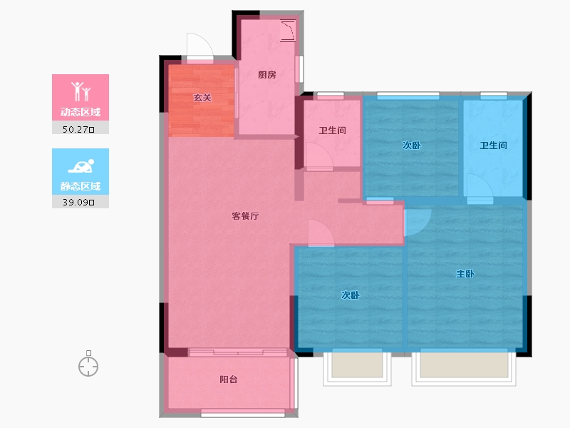 江西省-景德镇市-阳光城·文澜云邸-80.00-户型库-动静分区