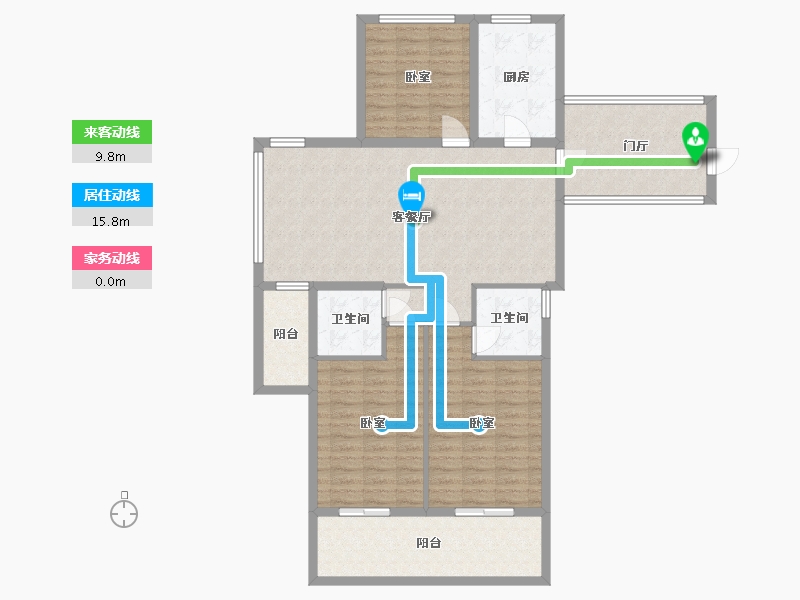 浙江省-杭州市-玲珑郡-120.78-户型库-动静线