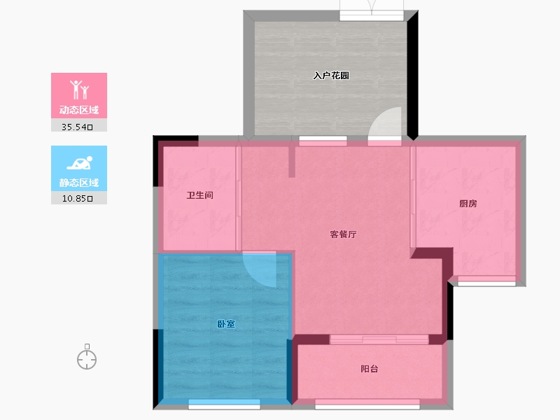 福建省-福州市-贵安新天地公寓-51.48-户型库-动静分区