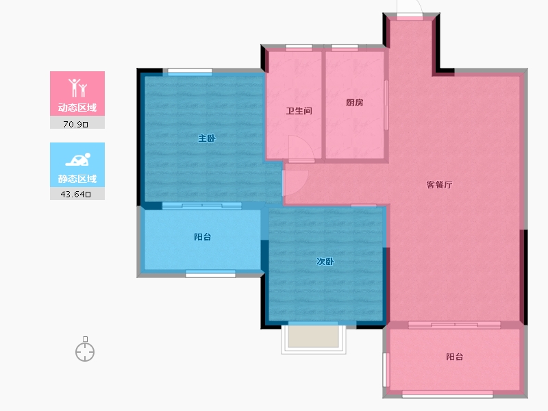 江西省-景德镇市-四季瑞丽-105.00-户型库-动静分区