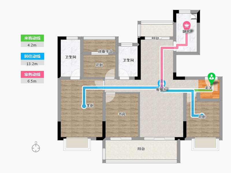 江苏省-常州市-观棠-99.78-户型库-动静线