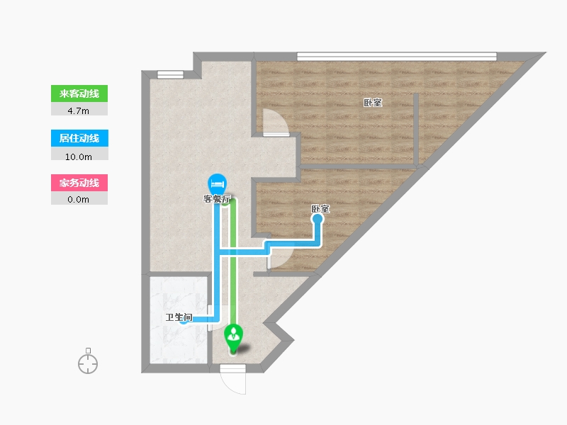 浙江省-杭州市-世茂天玑-58.79-户型库-动静线