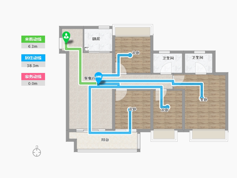 江苏省-徐州市-四季连城·望悦-108.01-户型库-动静线