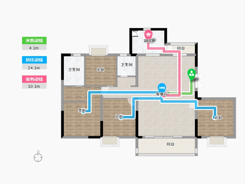 江西省-景德镇市-陶阳菁华轩-137.49-户型库-动静线