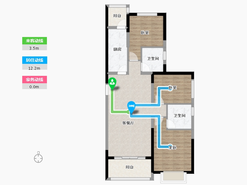 广西壮族自治区-贺州市-南宁恒大城-89.49-户型库-动静线