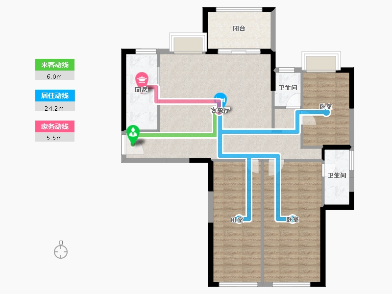 福建省-三明市-建发永郡-101.01-户型库-动静线