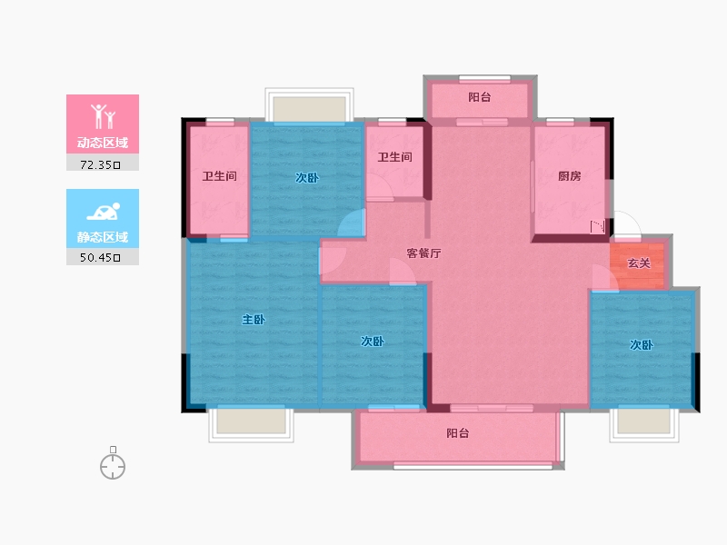 江西省-景德镇市-阳光城·文澜云邸-111.20-户型库-动静分区